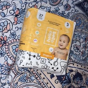 Unopened Hello Bello size 3 diapers. 27 count.